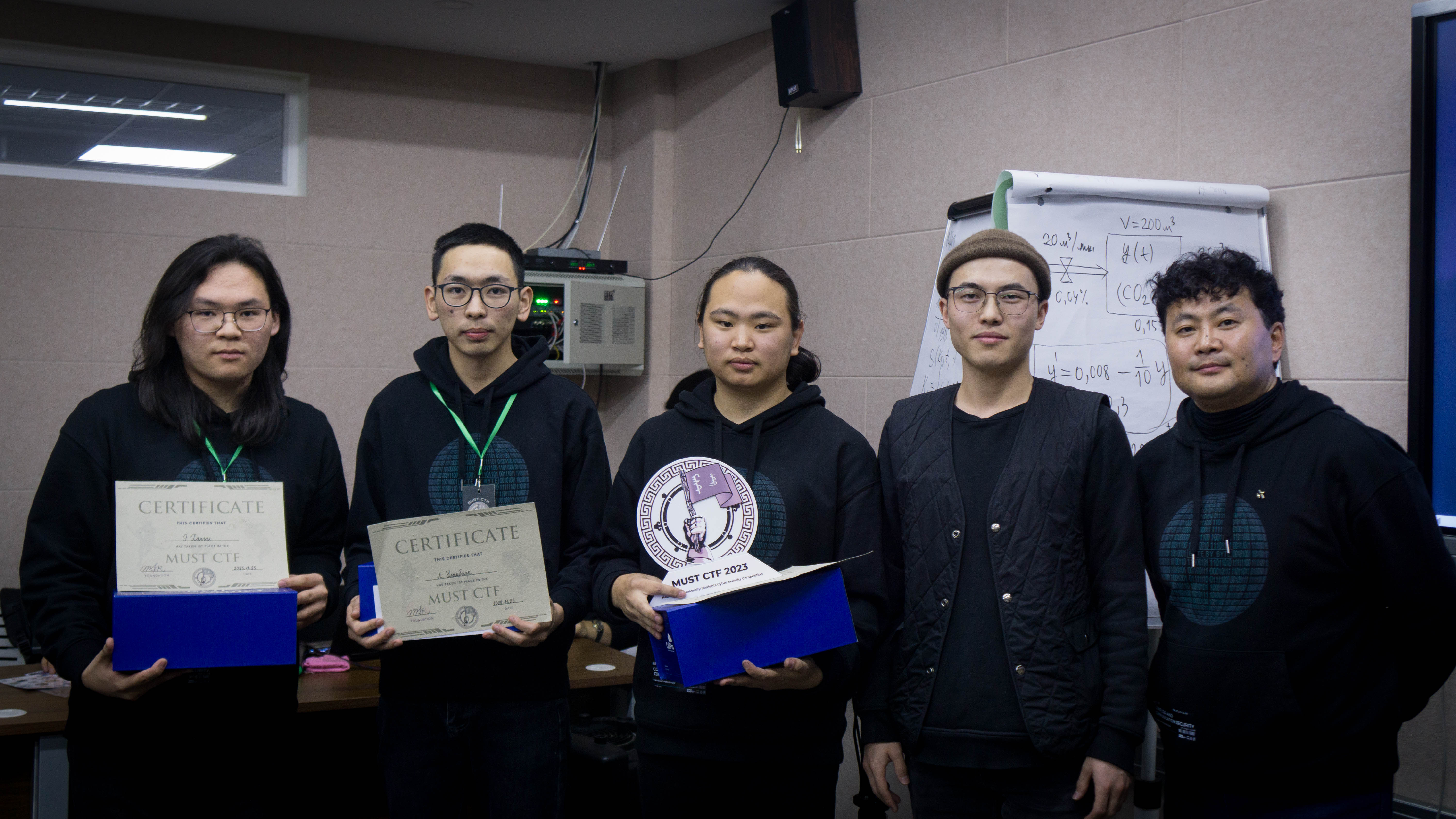 Photo of the first place winners of SICT-CTF 2022